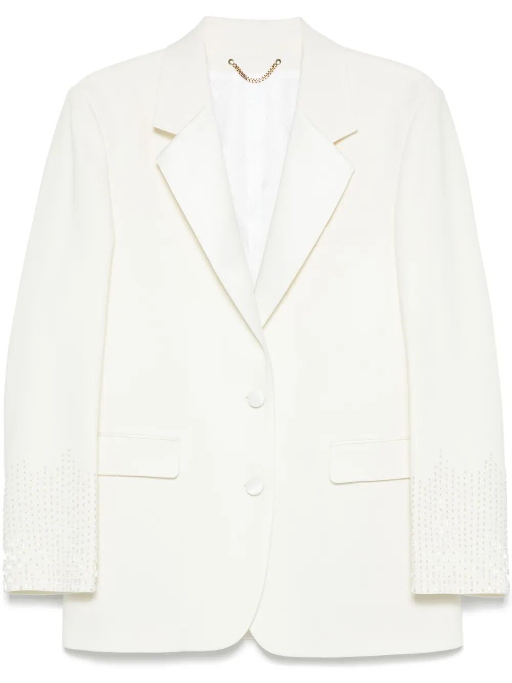 Shop Golden Goose `journey` Single-breasted Jacket In Beige
