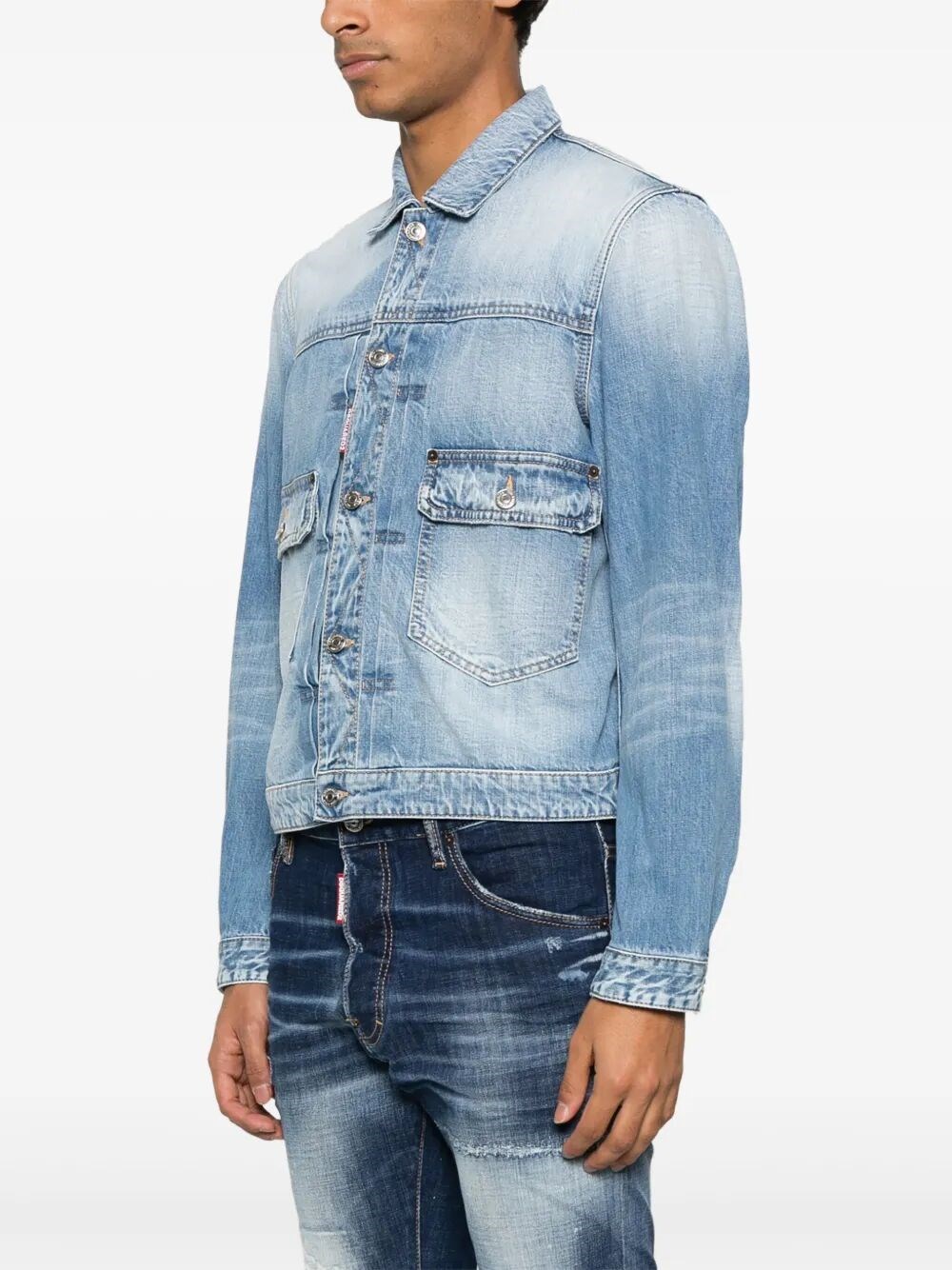 dsquared2 `heritage` boxy denim jacket available on