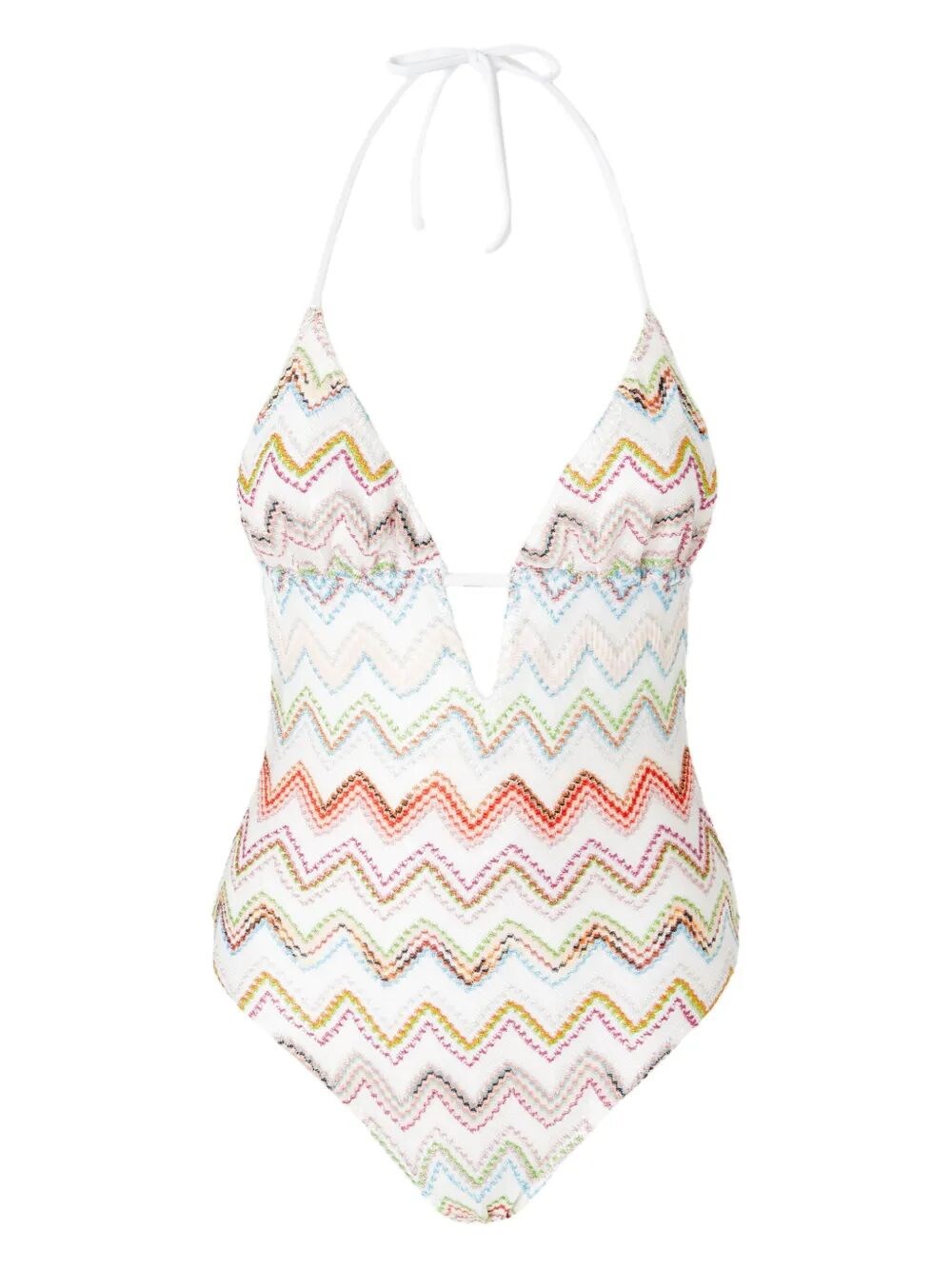 Shop Missoni One-piece Swim Suit In Multi
