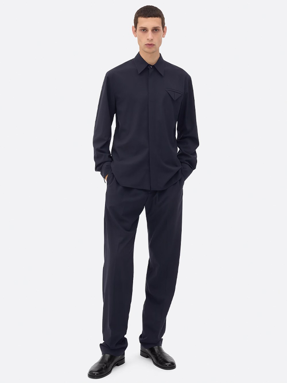 Shop Bottega Veneta Shirt In Blue