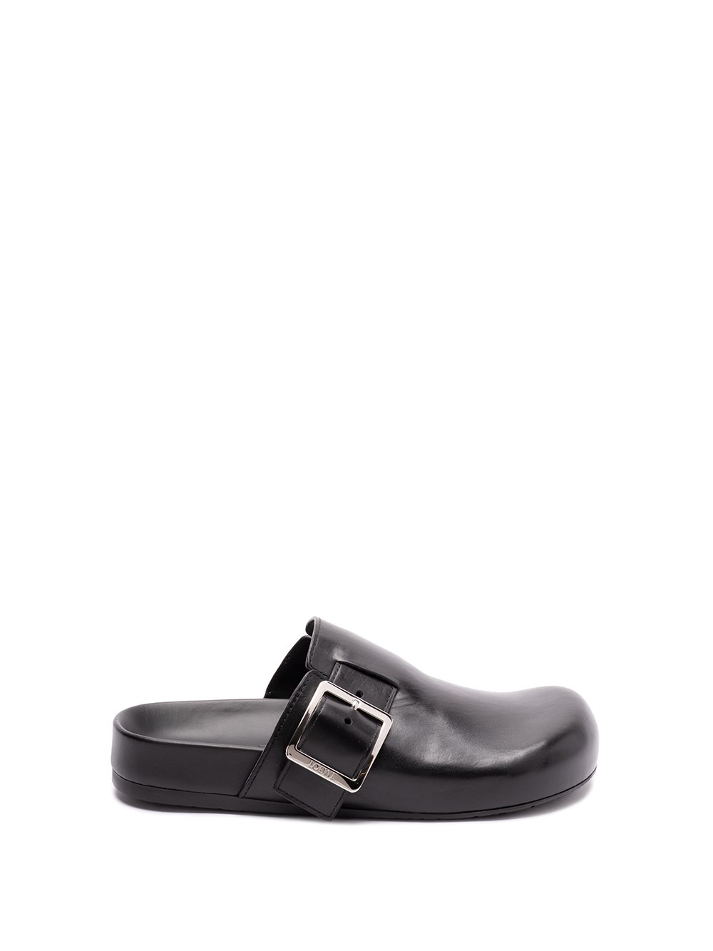 Shop Loewe `ease` Buckle Mules In Black