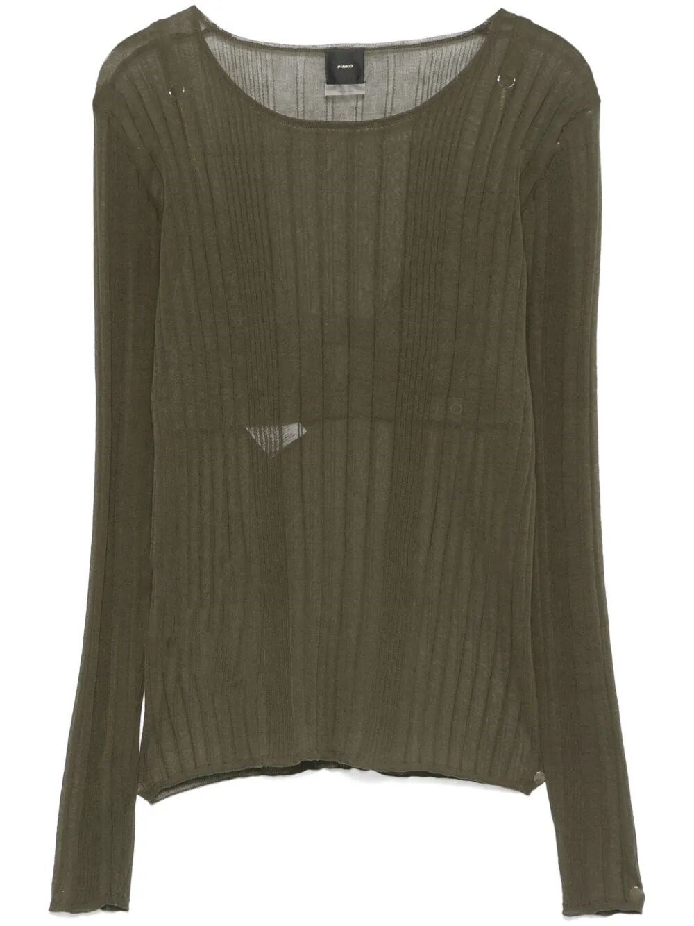 Shop Pinko `alchemilla` Sweater In Green