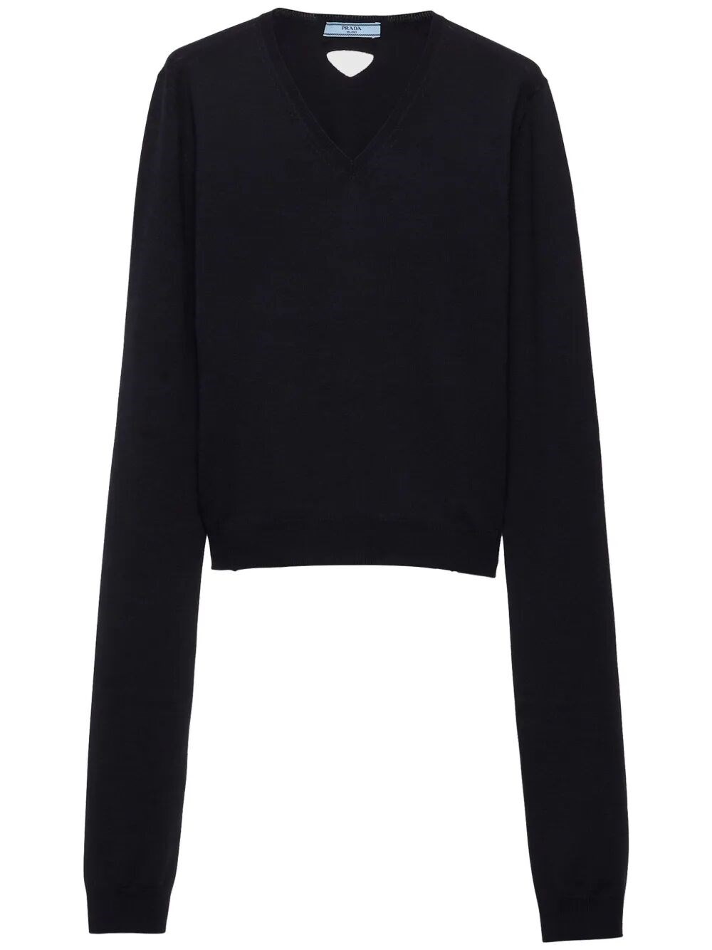 v*v様 【PRADA】V-neck knit sweater Slate Gray Cashmere V-neck sweater | PRADA