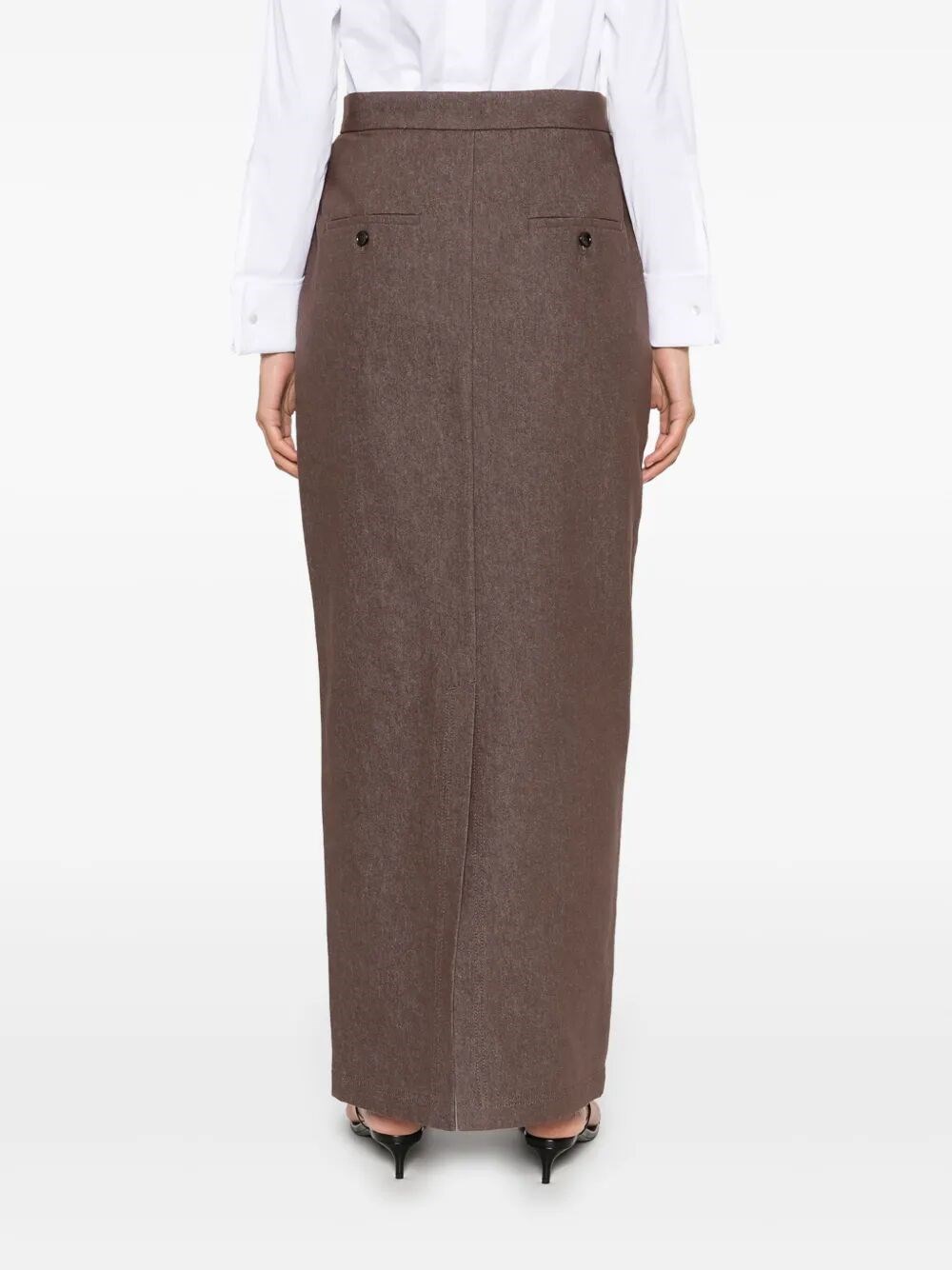 Max Mara 'Pianosa' スカート MAX MARA Pianosa cotton-twill maxi skirt | NET-A-PORTER