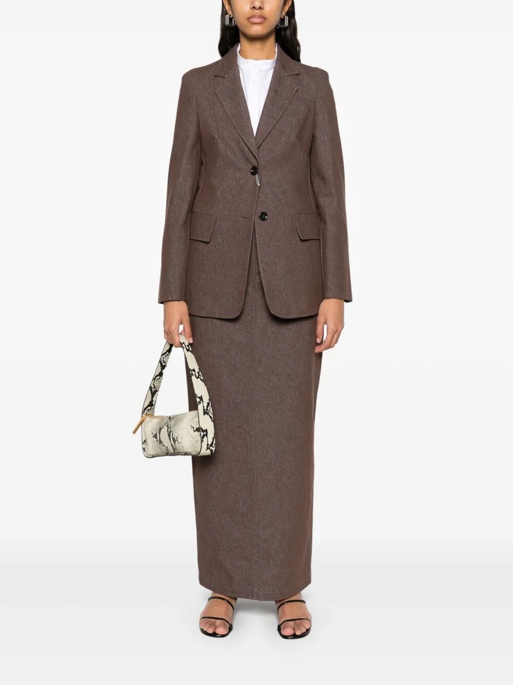 Max Mara 'Pianosa' スカート MAX MARA Pianosa cotton-twill maxi skirt | NET-A-PORTER