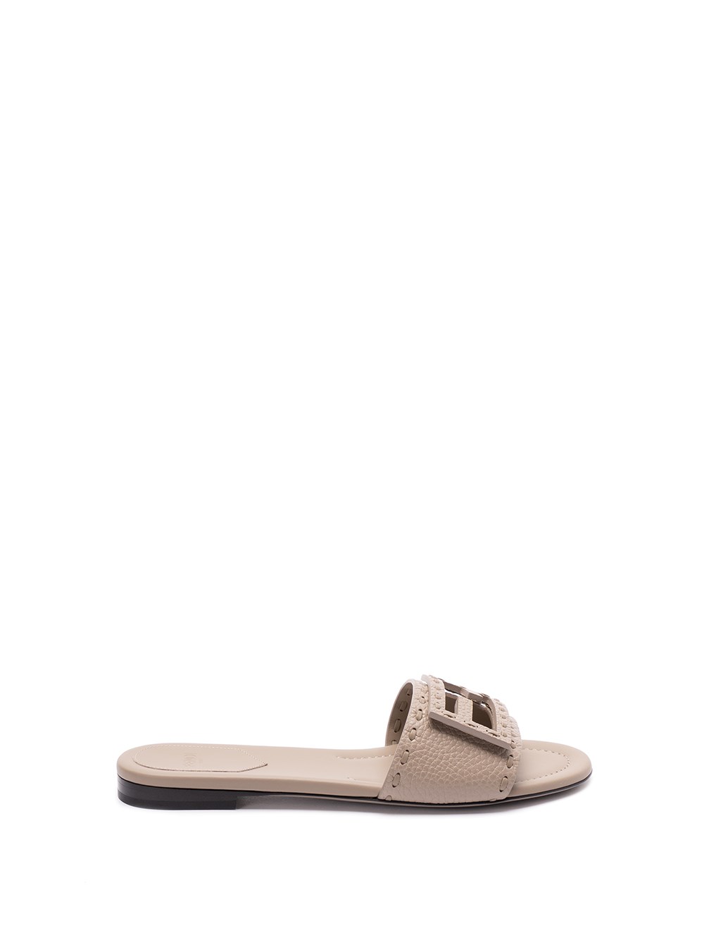 Fendi `baguette` Slides In Beige