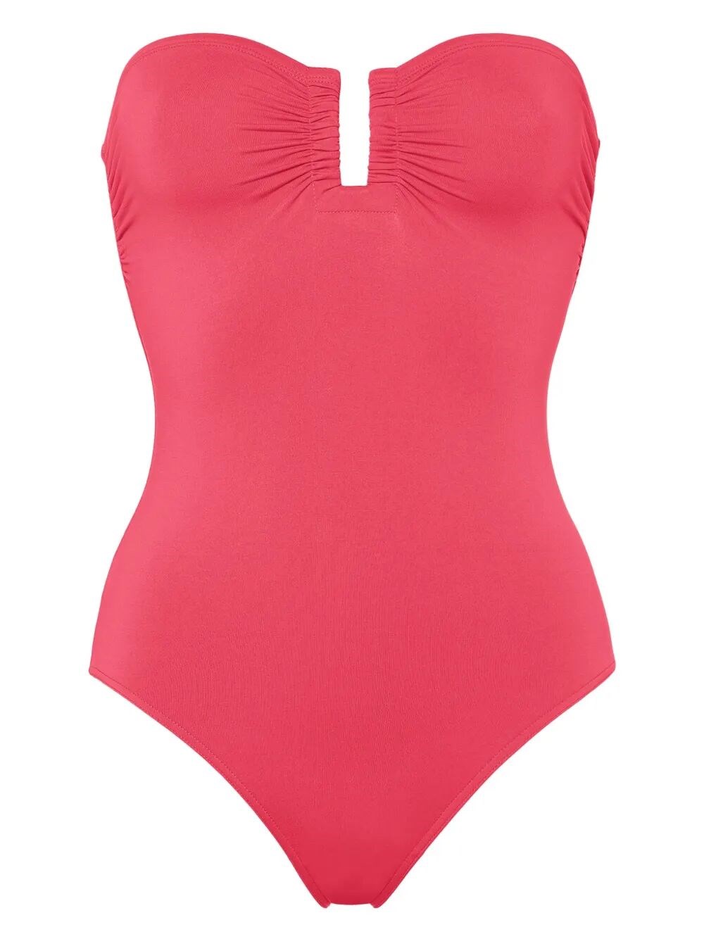 Eres Cassiopee Bandeau One-piece Swimsuit In Red