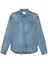 Saint Laurent `Cassandre` Shirt In Day Blue Denim