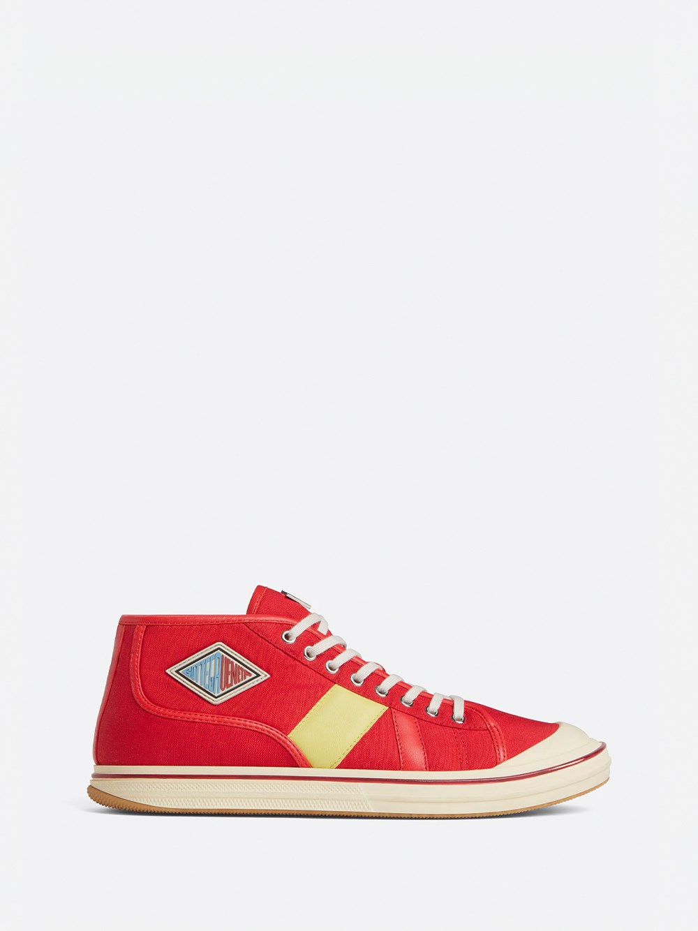 Bottega Veneta Sneakers Summer In Tela Rossa  Uomo In Red