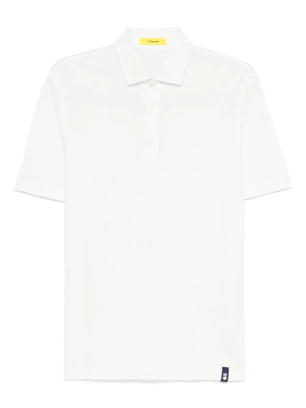 Drumohr Short Sleeve Polo In Beige