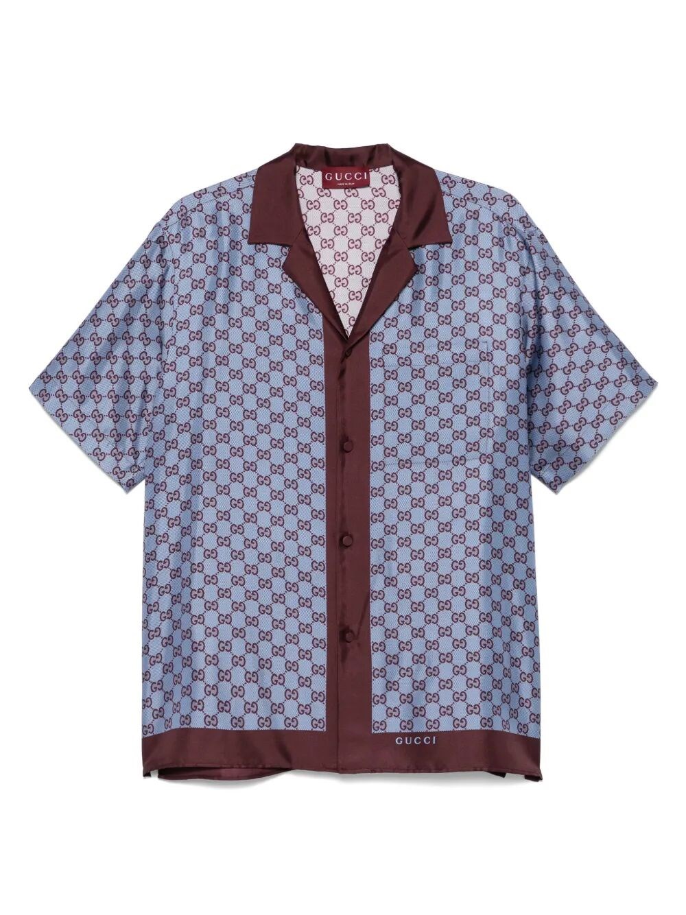 Gucci Man Blue Shirts In Red