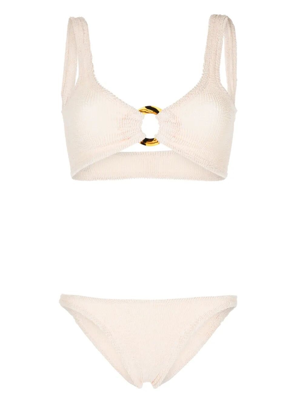 Shop Hunza G `julia` Bikini In Beige