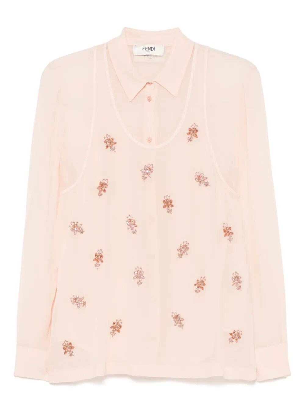 Shop Fendi Top In Pink