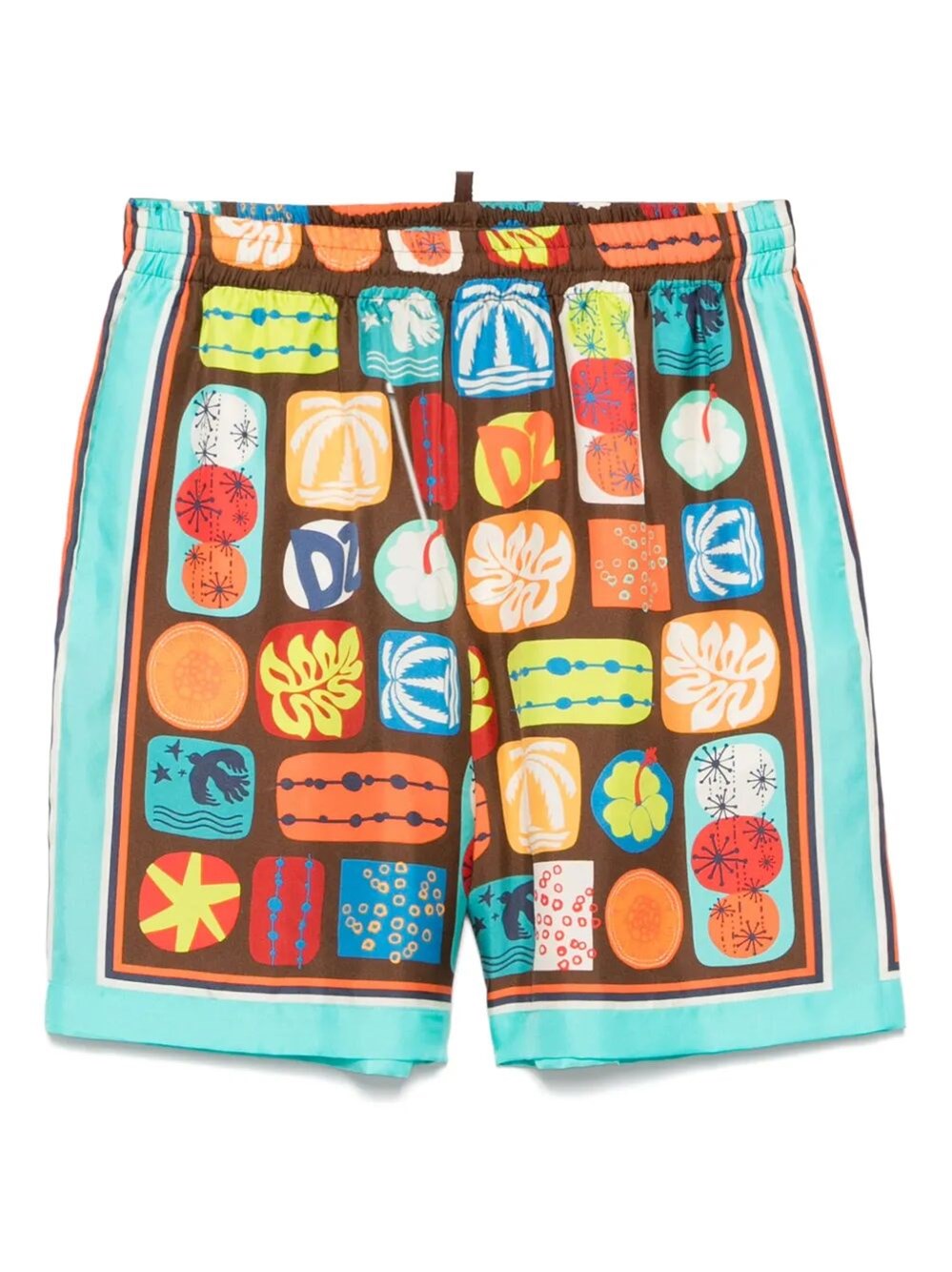 Dsquared2 Elastic Boxer Shorts In Brown