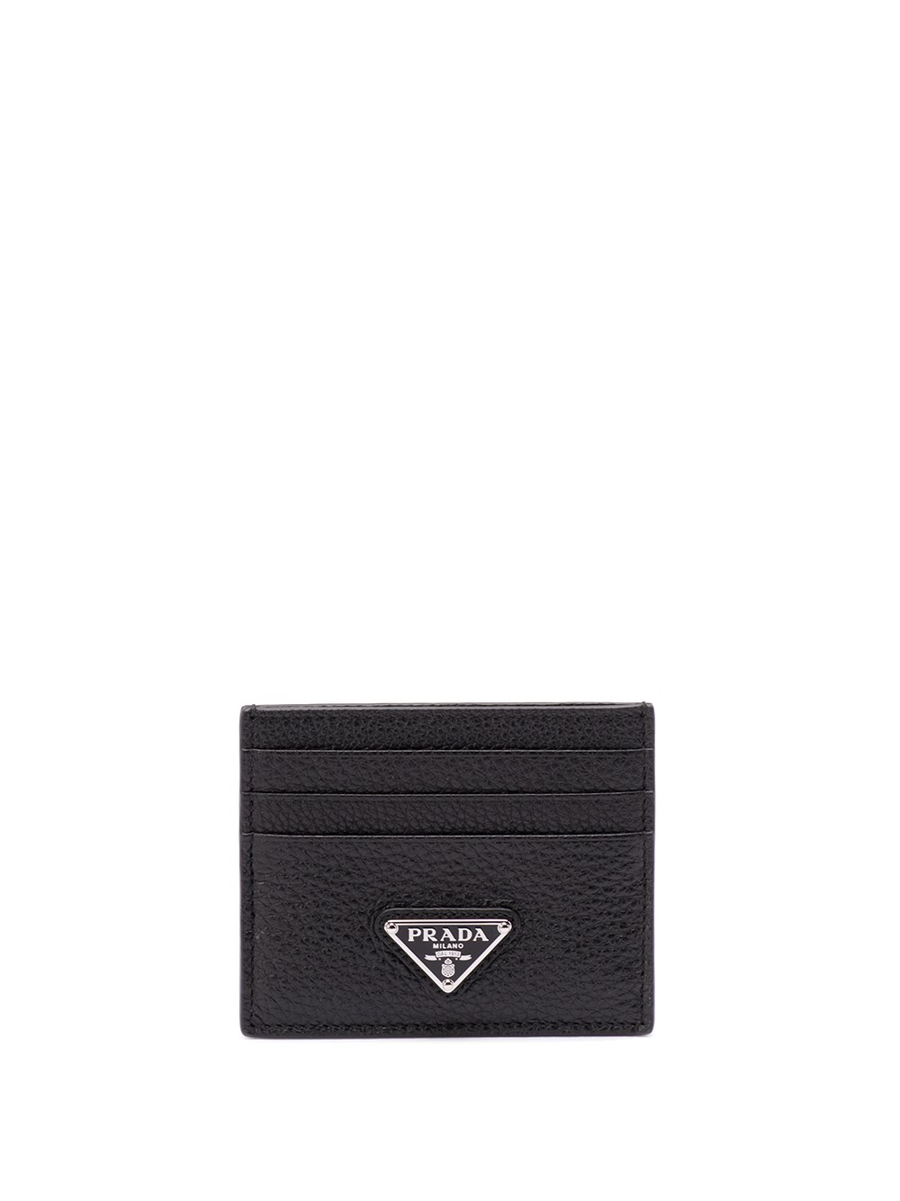 Prada Enamel Triangle-logo Cardholder