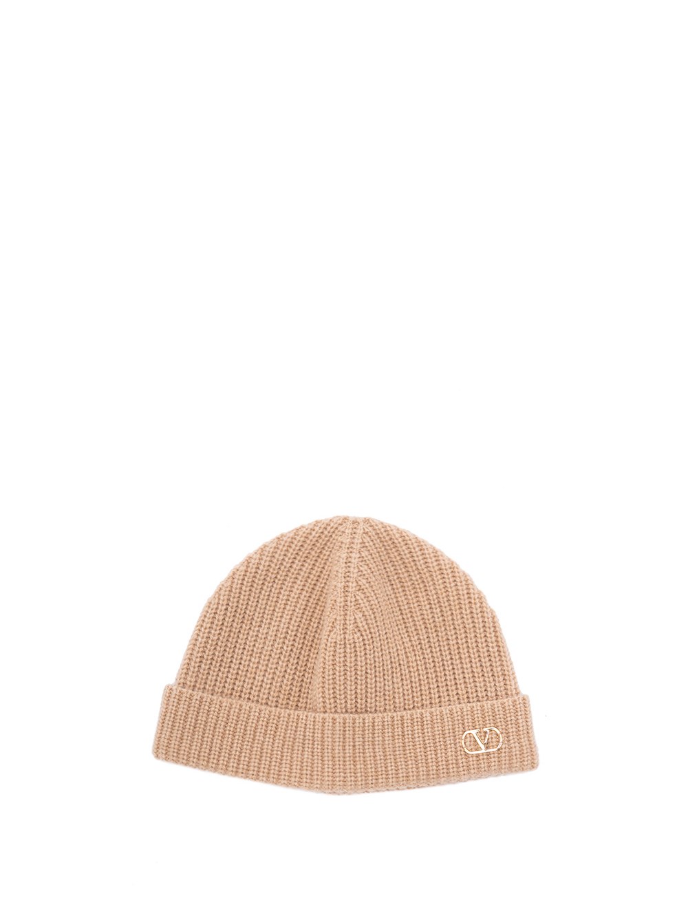 Valentino Vlogo Ribbed Beanie
