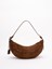 Prada `Prada Demi-Lune` Large Suede Shoulder Bag