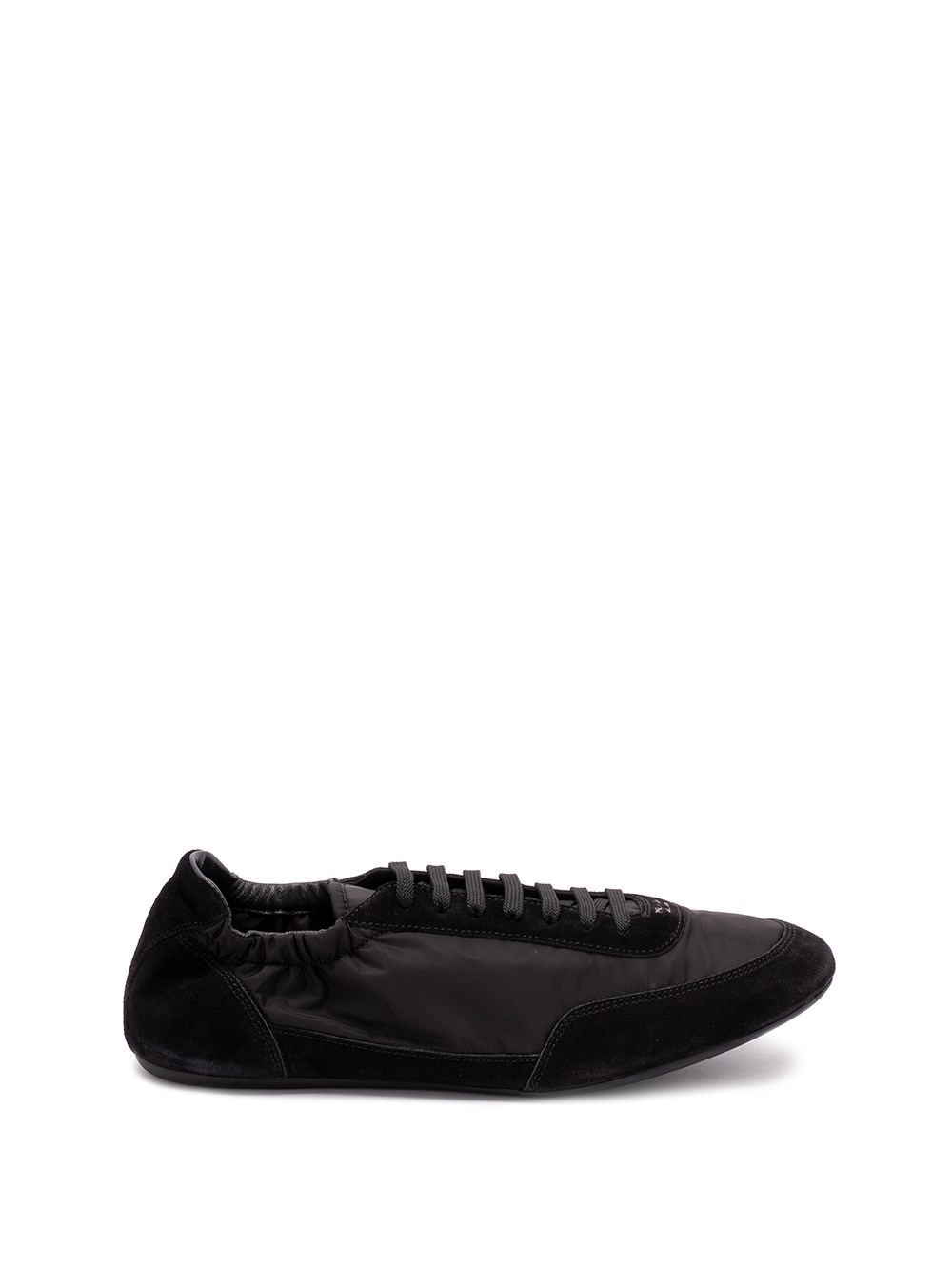 prada `collapse` re-nylon and suede sneakers available on