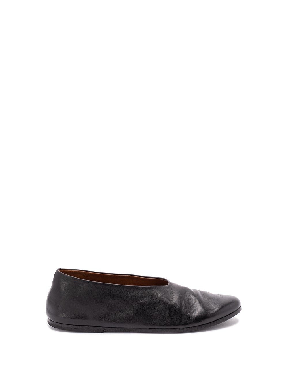 Marsèll Coltellaccio Round-headed Ballet Shoes In Black