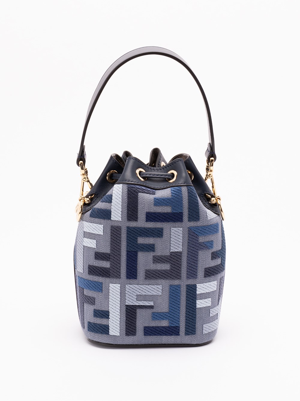 トートバッグ FENDI Embroidered Denim Mon Tresor Bucket Bag Fendi Embroidered Denim Mon Tresor Bucket Bag | italist