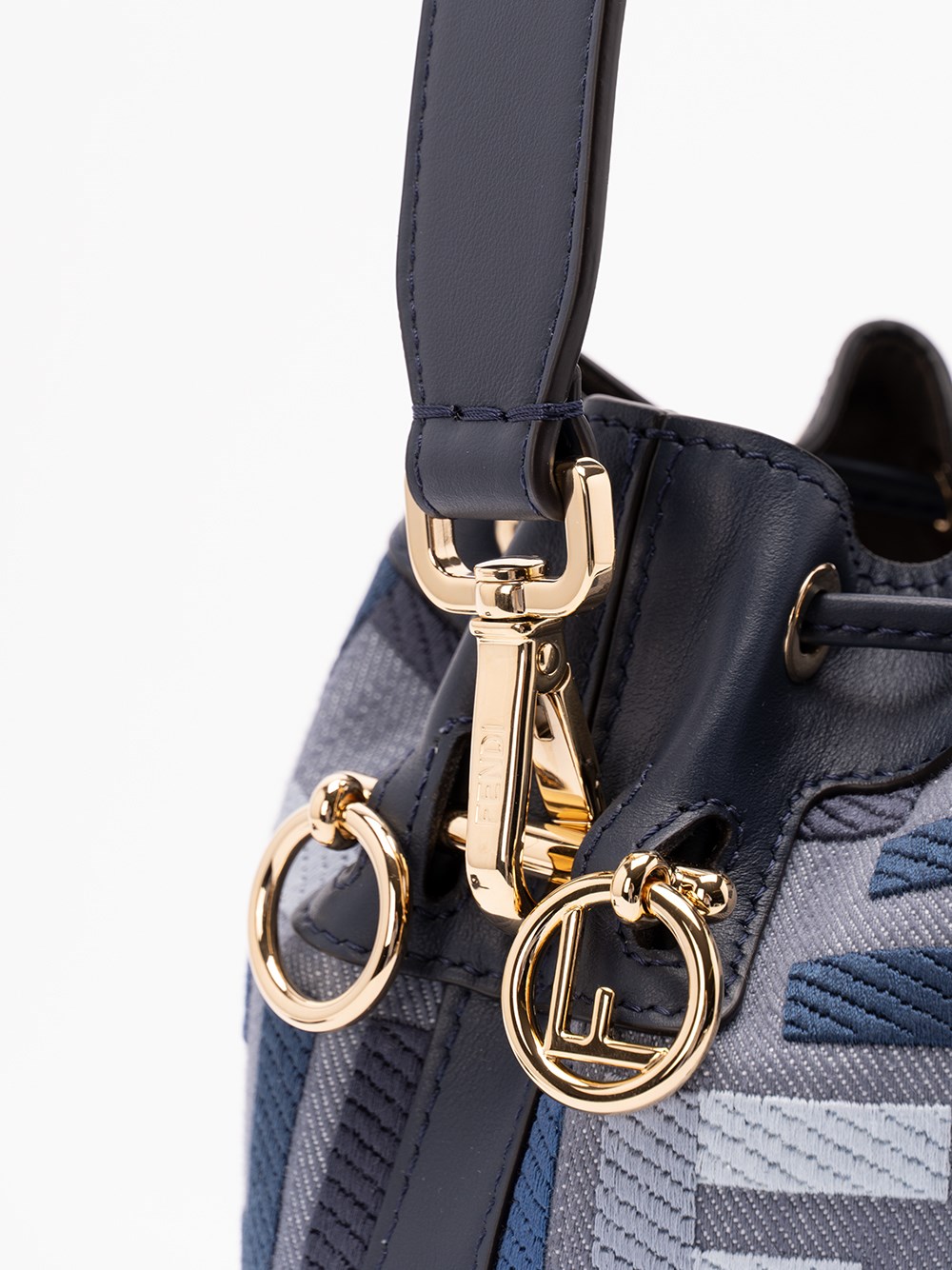トートバッグ FENDI Embroidered Denim Mon Tresor Bucket Bag Fendi Embroidered Denim Mon Tresor Bucket Bag | italist