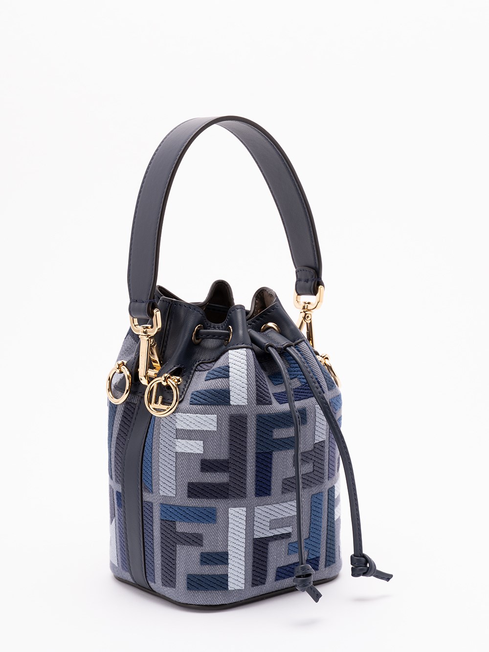トートバッグ FENDI Embroidered Denim Mon Tresor Bucket Bag Fendi Embroidered Denim Mon Tresor Bucket Bag | italist