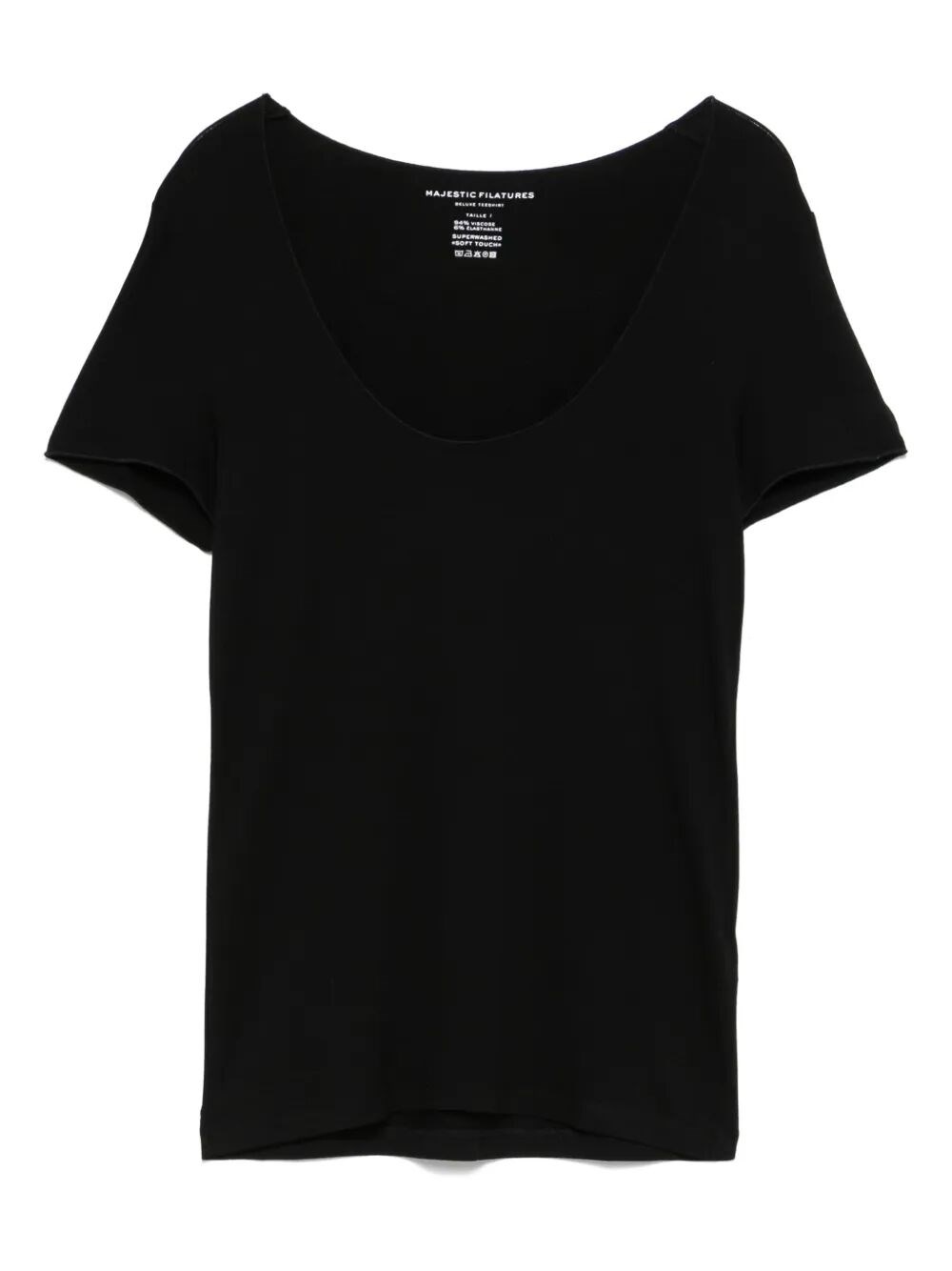 Majestic U-neck Short Sleeve T-shirt