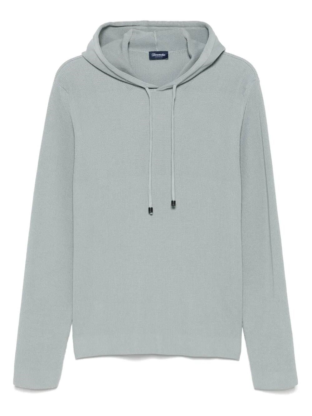 Drumohr Hoodie With Ribbed Texture And Drawstring Hood