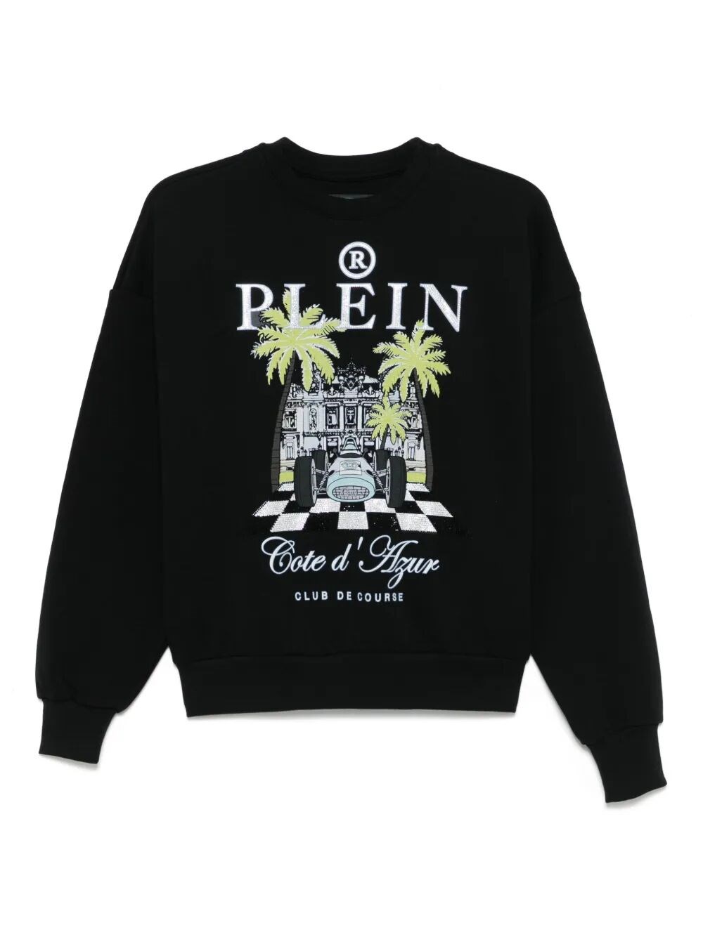 PHILIPP PLEIN `NEW PORT BEACH CUT` LONG SLEEVE SWEATSHIRT
