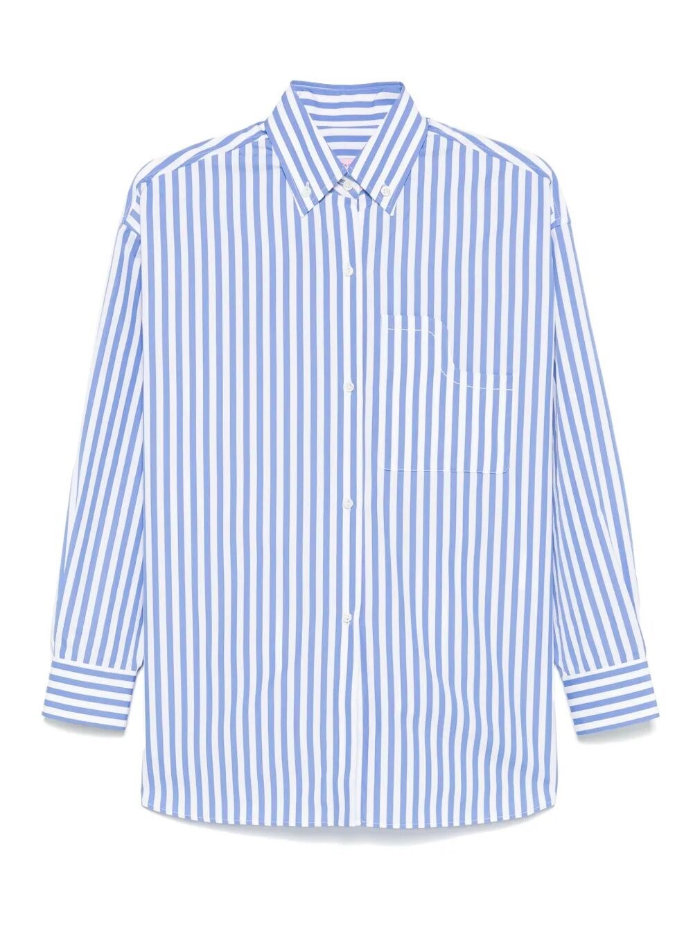Cuantico Classic Boyfriend Shirt In Blue