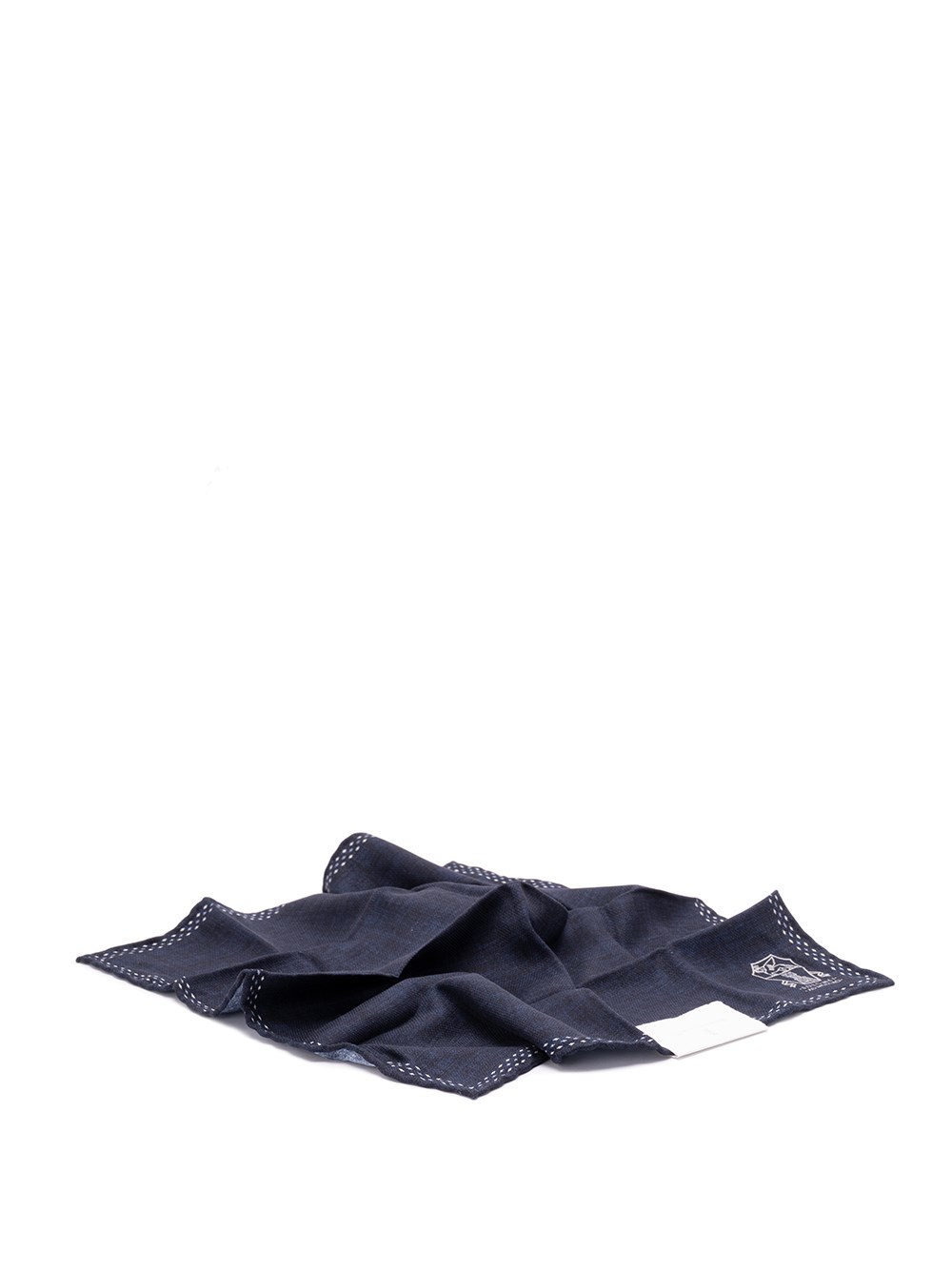 Brunello Cucinelli Men Silk Pocket Square In Blue