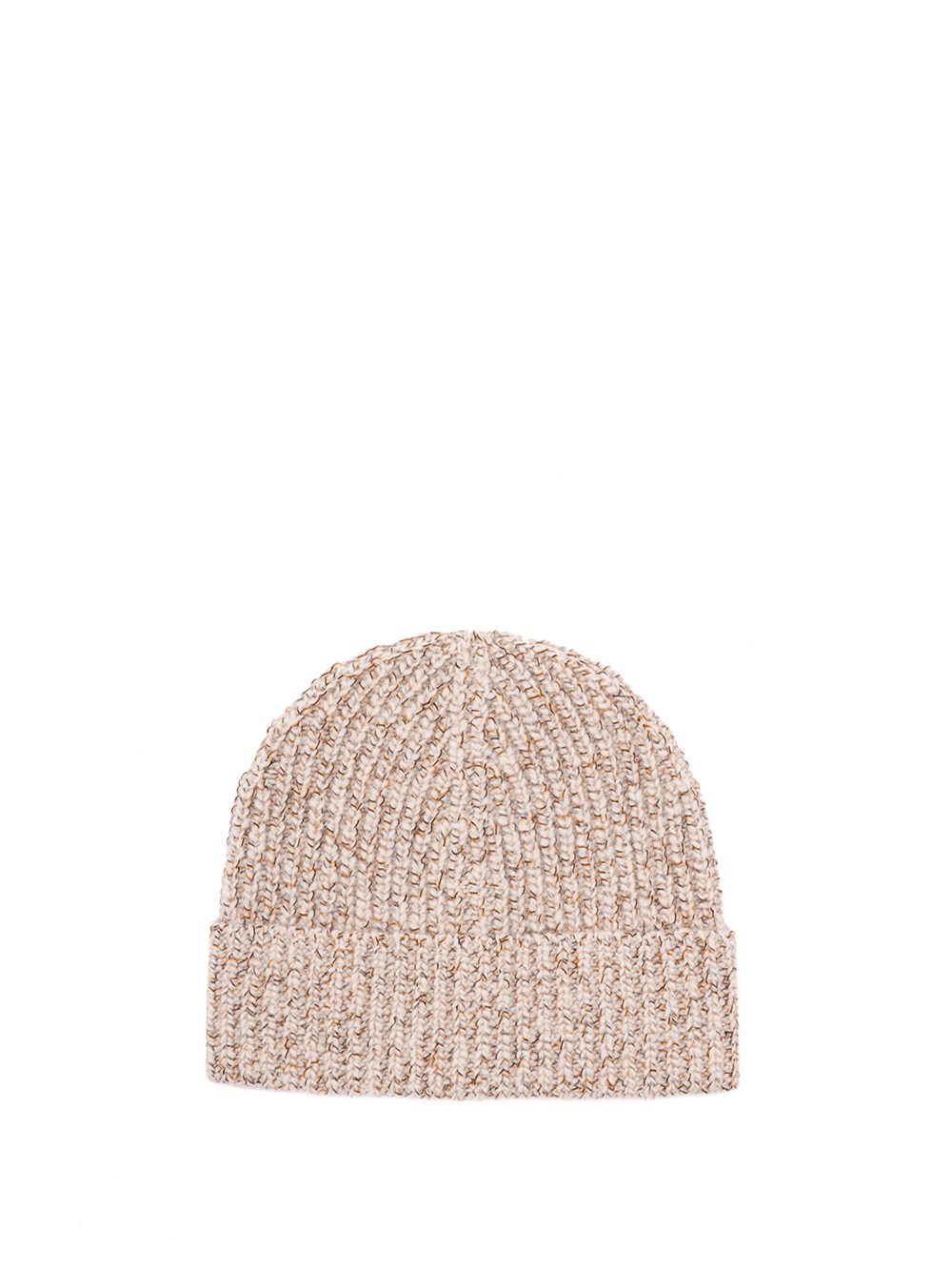 Brunello Cucinelli Ribbed Cashmere Beanie In Neutral