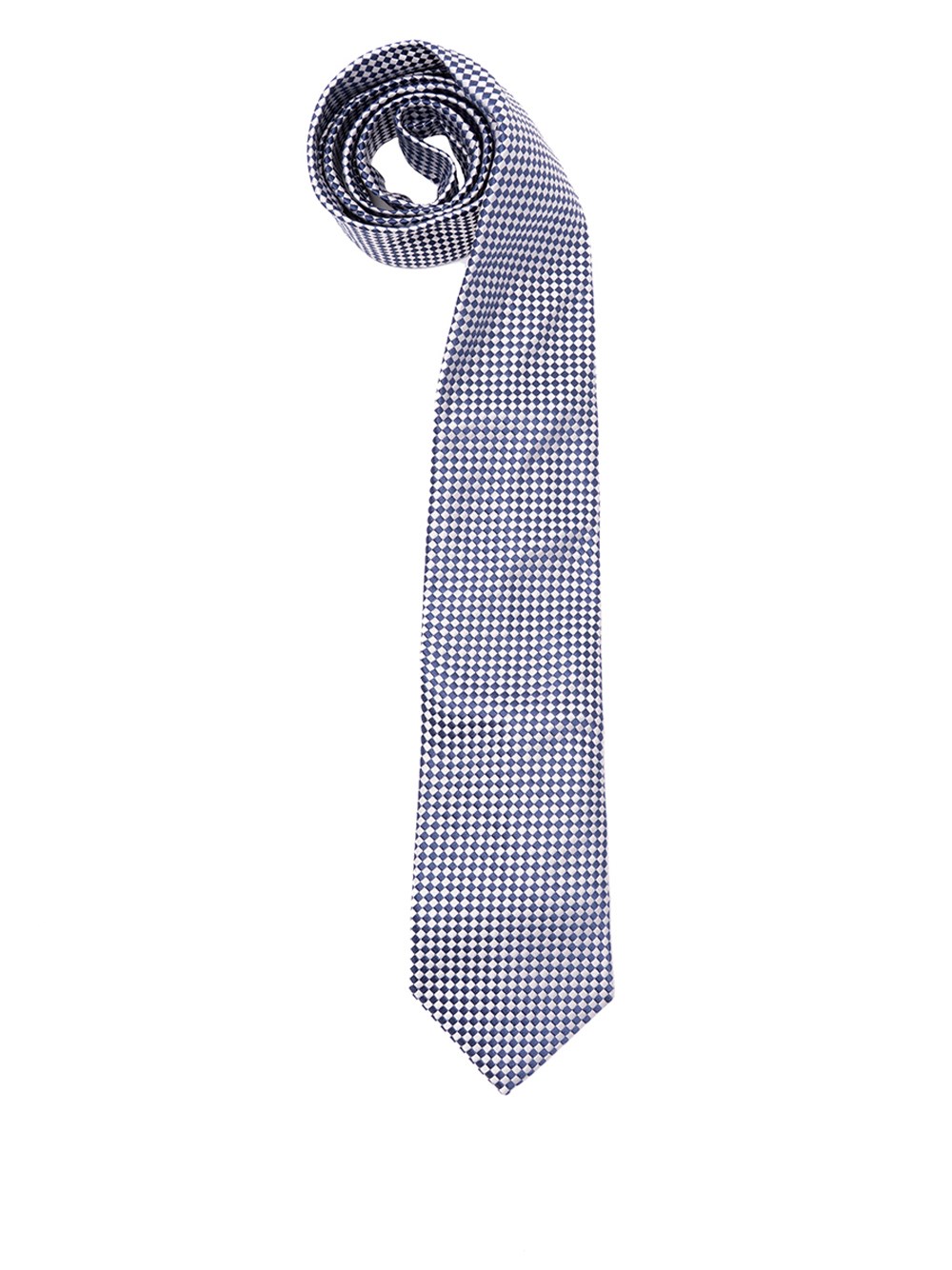Brunello Cucinelli Checkerboard-patterned Silk Tie