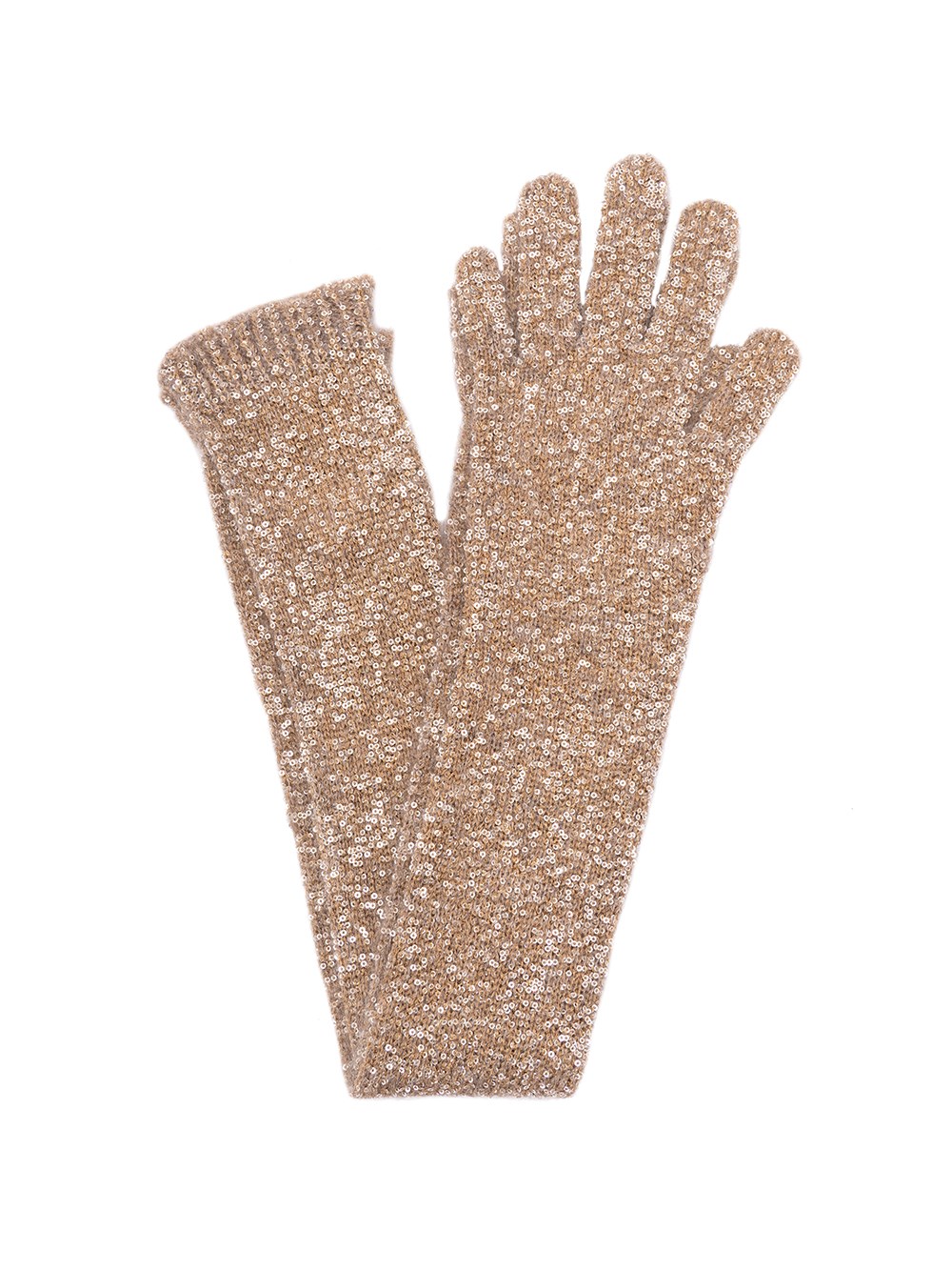 Brunello Cucinelli Ribbed Gloves In Brown