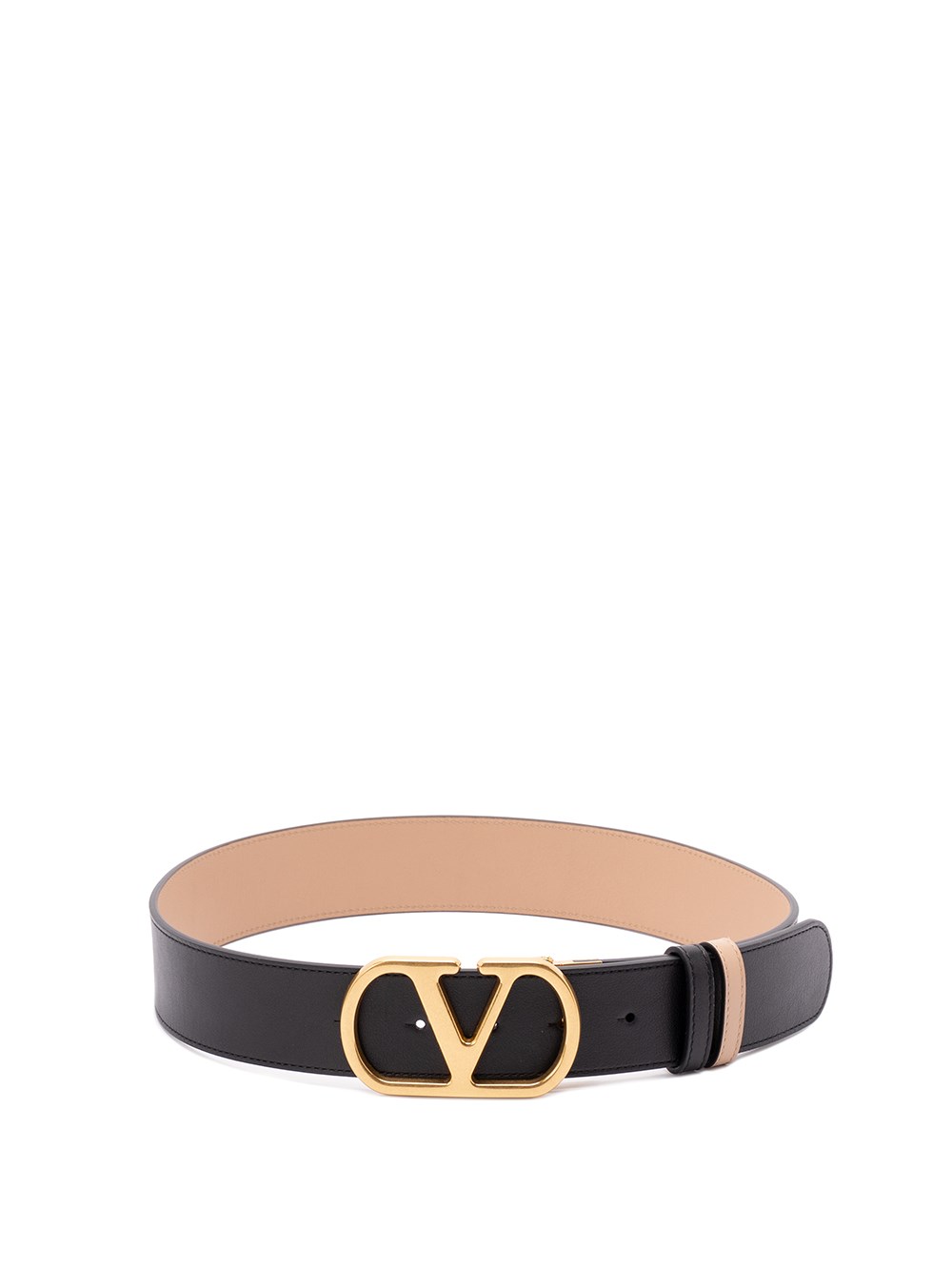 Valentino `vlogo Signature` Reversible Belt In Black