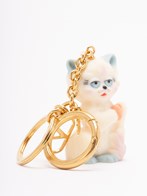 valentino garavani `le chat de la maison` key ring available