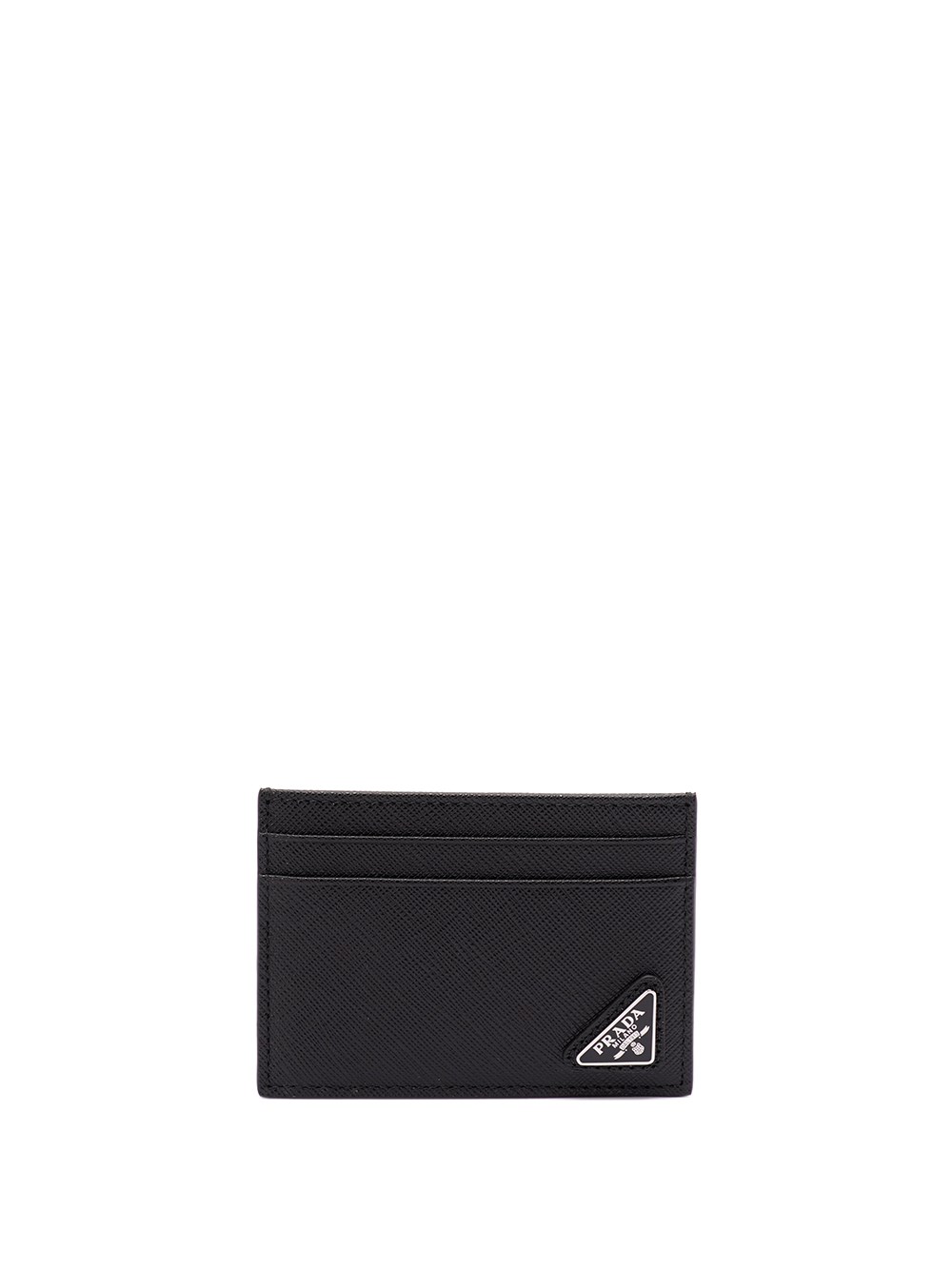 Prada Triangle Logo Leather Cardholder