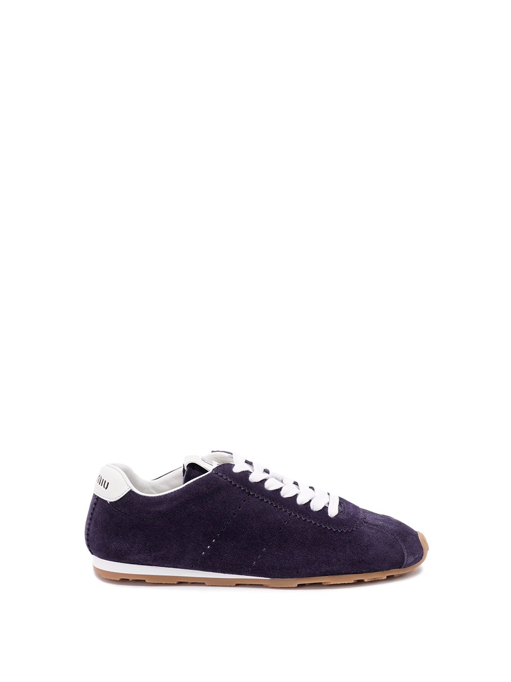 Miu Miu Fabric And Suede Sneakers With Contrast Sole