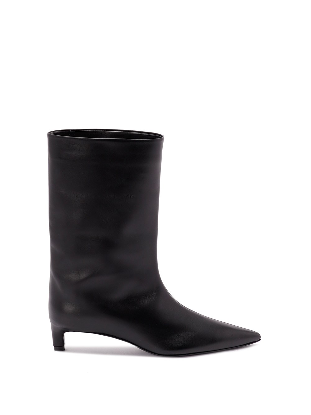Jil Sander Black Leather Ankle Boots