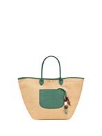 トートバッグ Longchamp Le Panier Pliage Ceramique Medium Basket Bag Longchamp Le Panier Pliage Tote Bag | Neutrals | FARFETCH