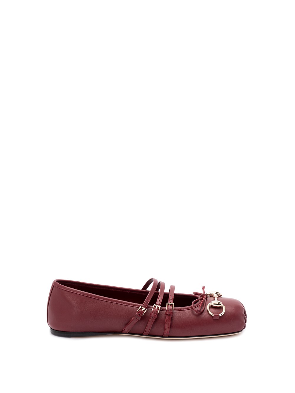 Gucci Lamb Leather Strappy Ballerinas