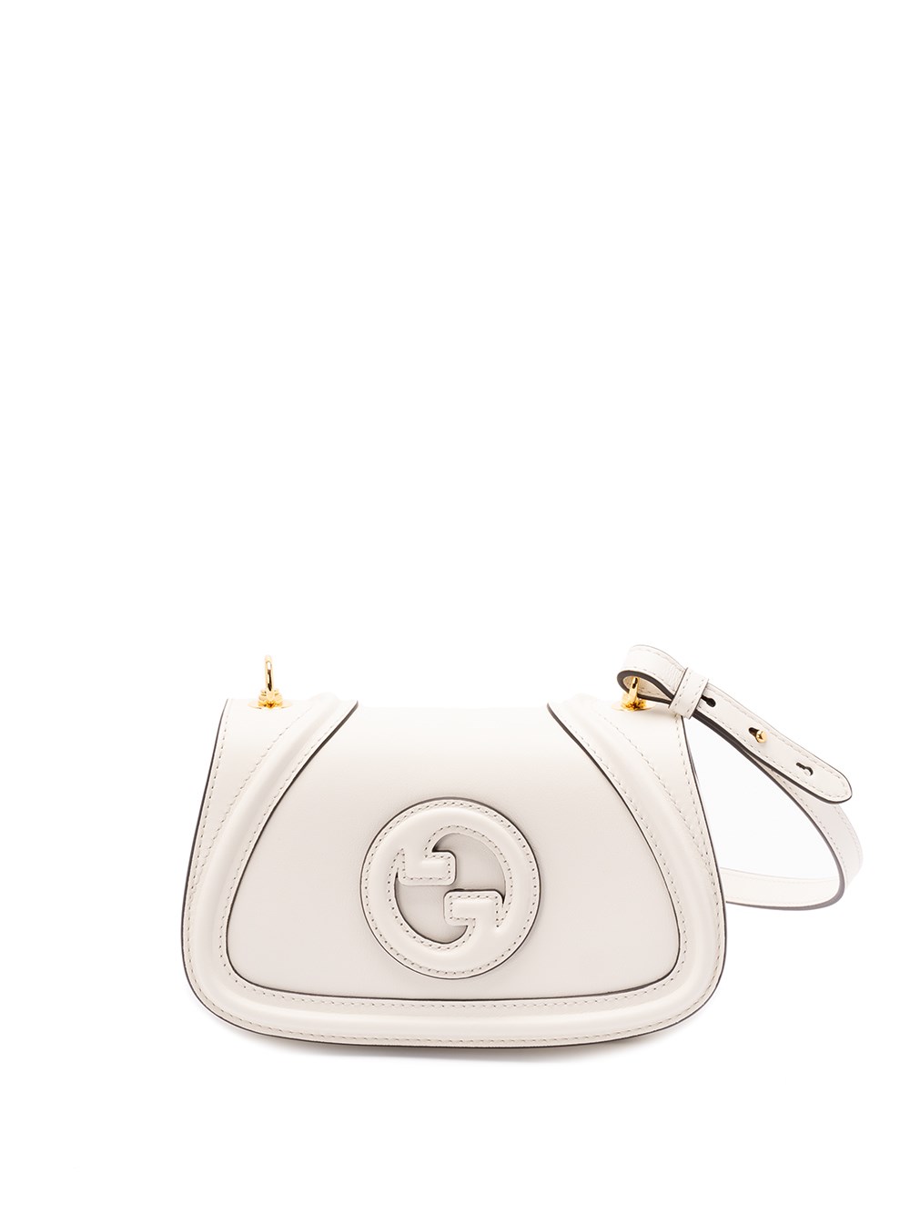 Gucci White Leather Blondie Shoulder Bag