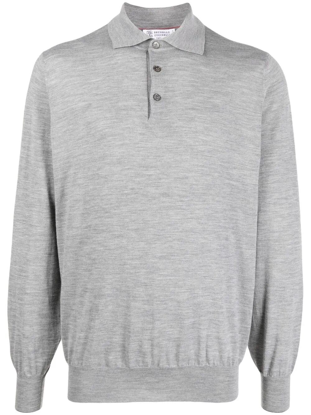 Brunello Cucinelli Men Polo-style Lightweight Sweater