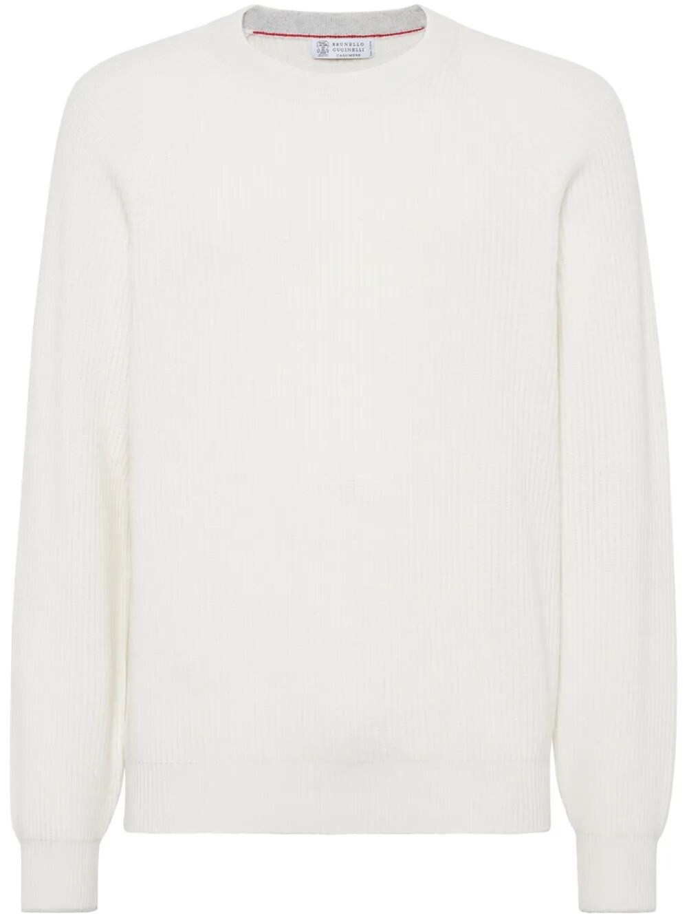 Brunello Cucinelli Light Grey Textured Sweater