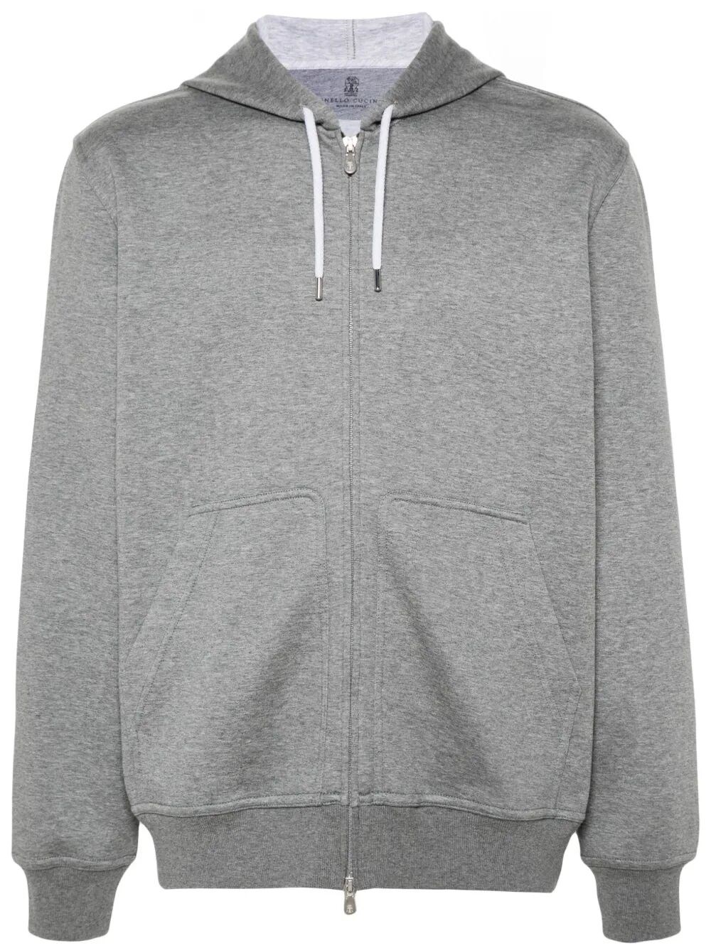 Brunello Cucinelli Men Cotton Blend Zipped Hoodie