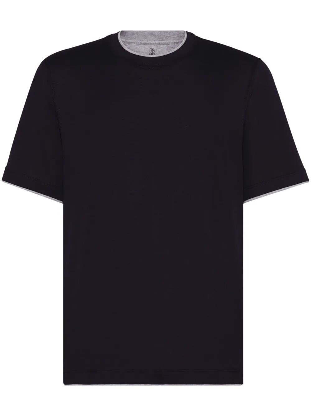 Brunello Cucinelli Contrasting-trim Jersey T-shirt
