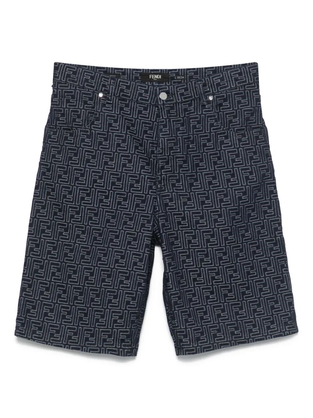 Fendi `Ff` Denim Shorts