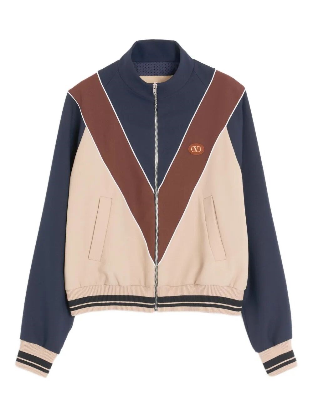 Valentino Garavani Zip-up Sweatshirt With Vlogo Patch