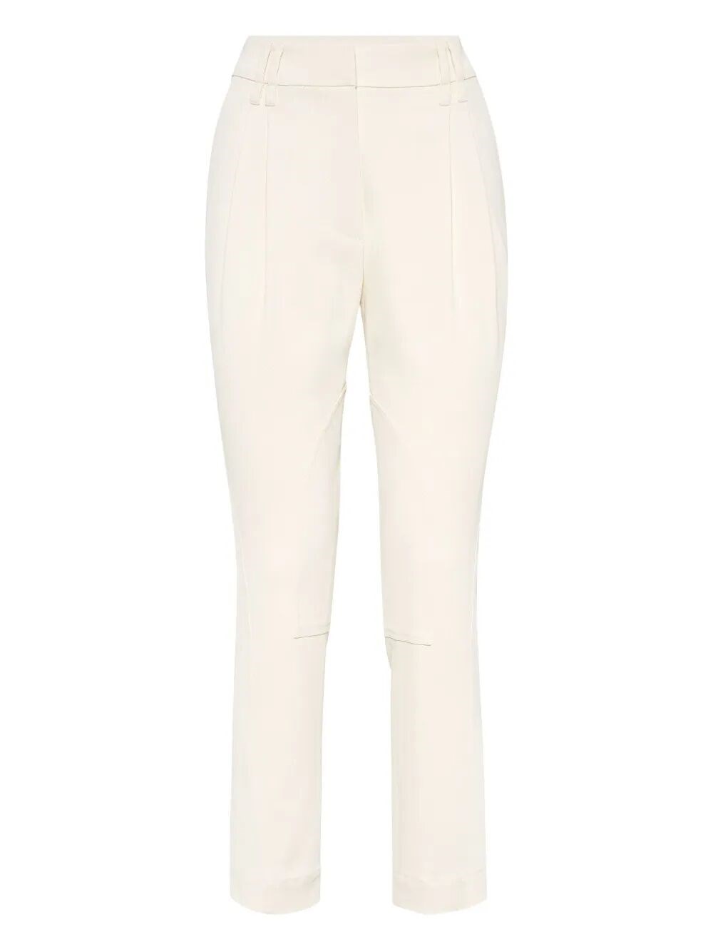 Brunello Cucinelli Tailored High-waist Pants With Subtle Pleats