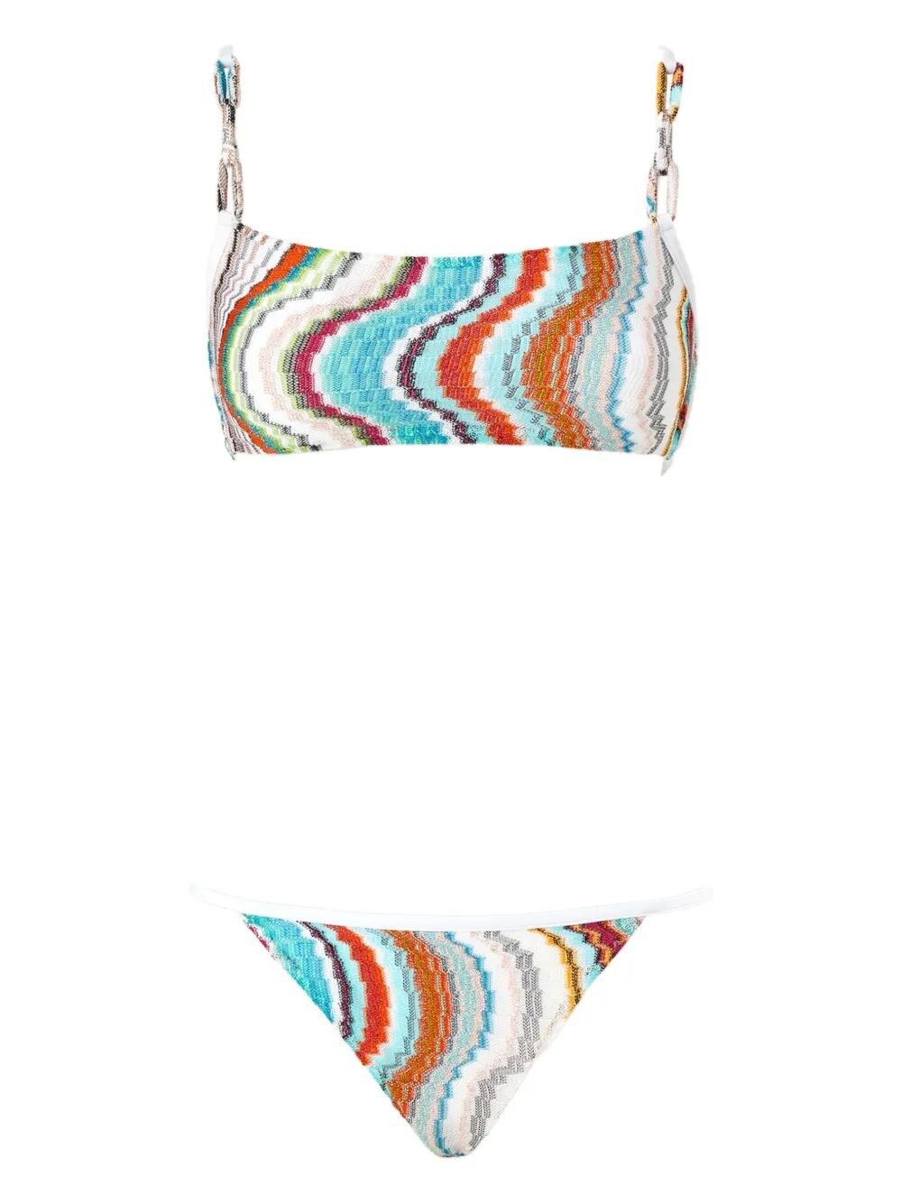 Missoni Multicolor Light Blue Beach Bikini Set
